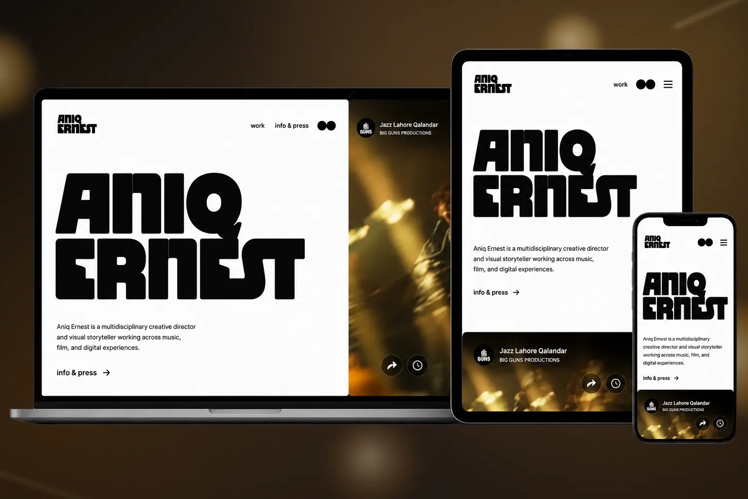 AniqErnest responsive view