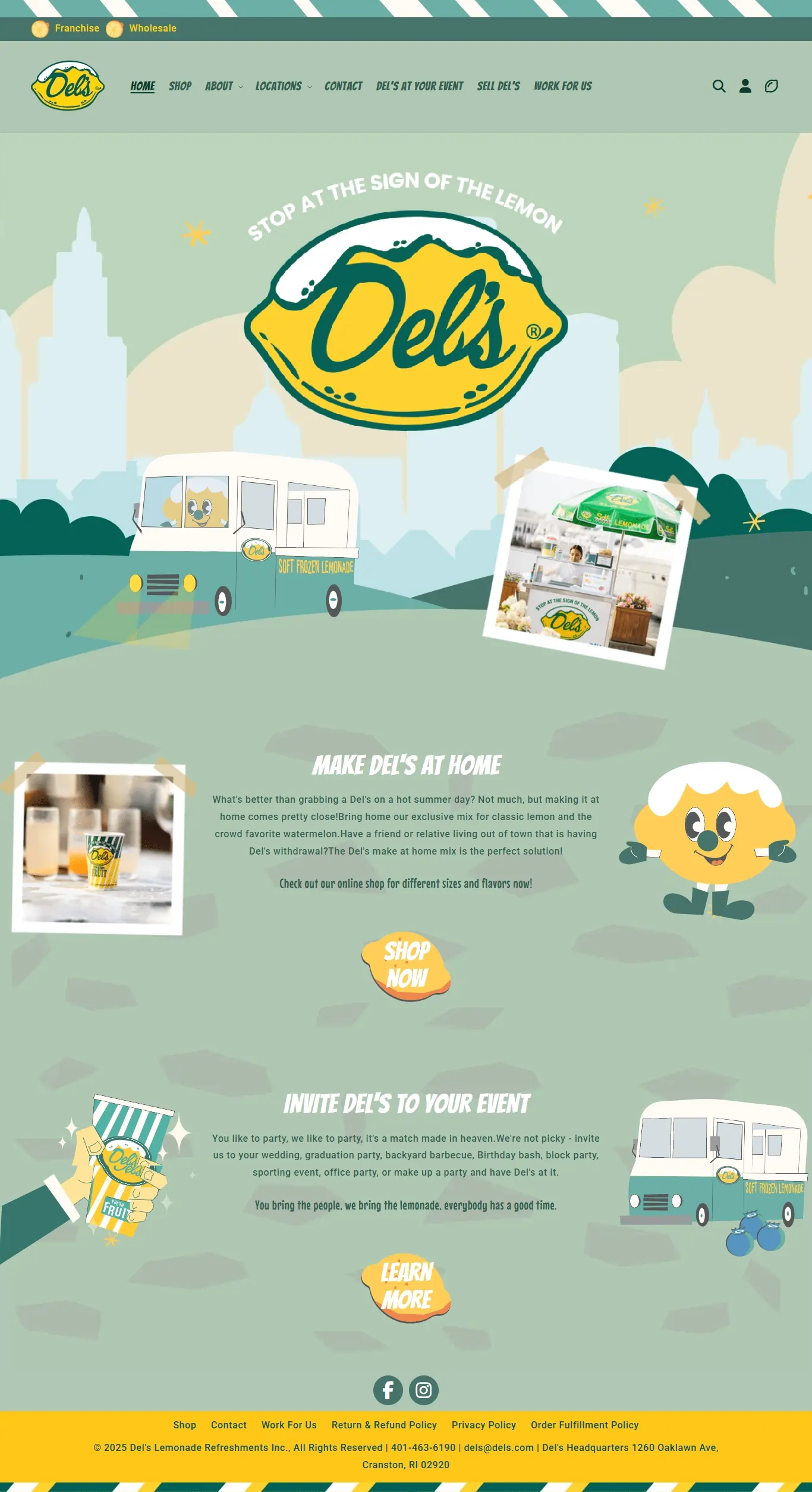 Dels Lemonade — Laravel website project
