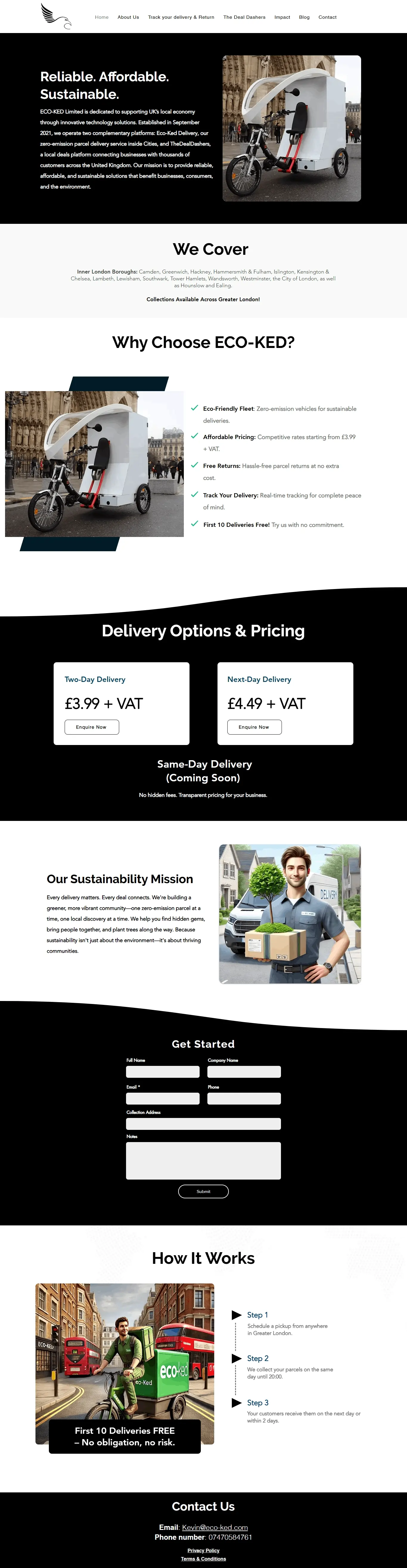 Eco Ked — Wix Studio website project