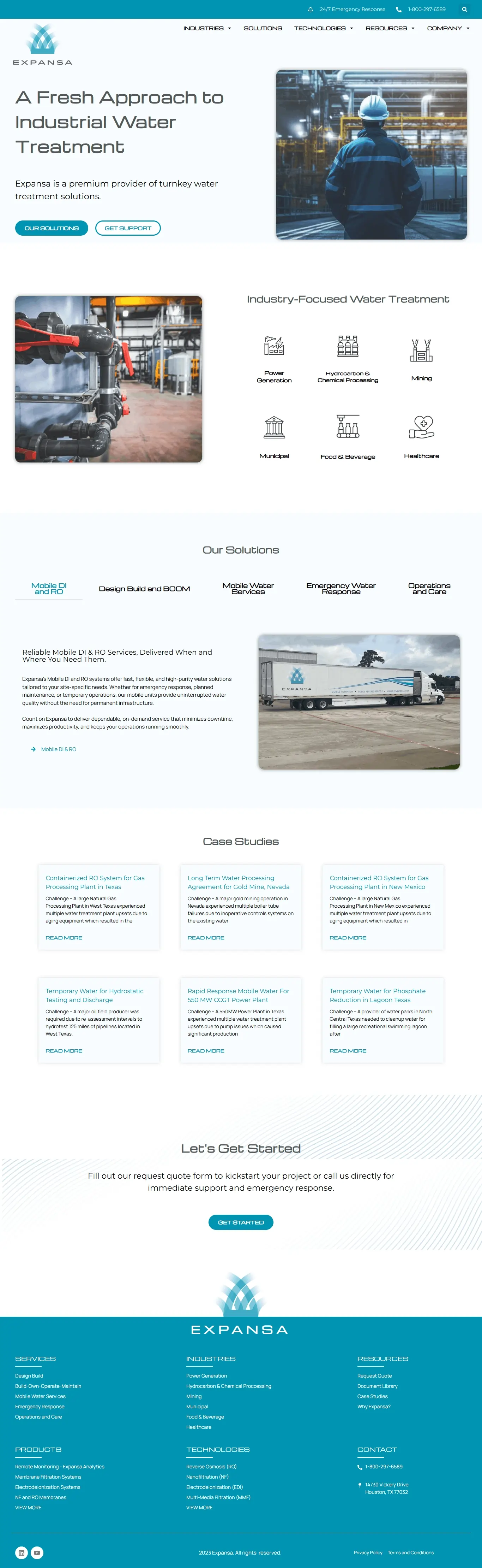 Expansa — WordPress Elementor website project