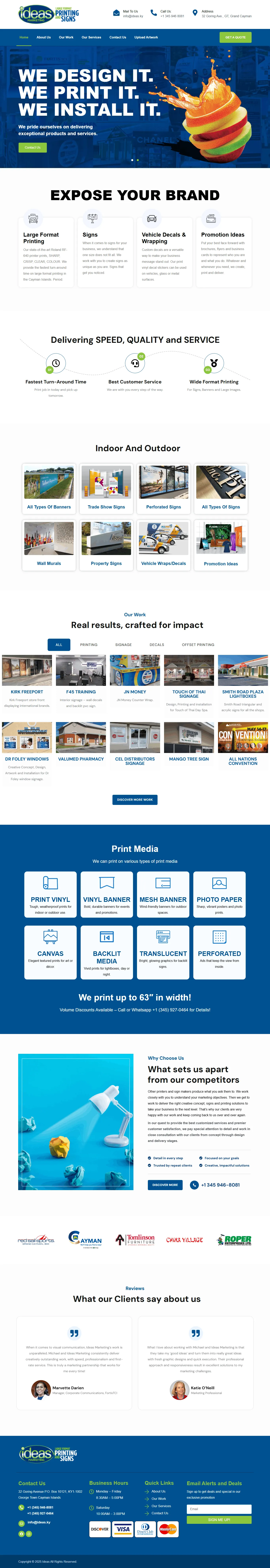 Ideas Marketing — WordPress Elementor website project