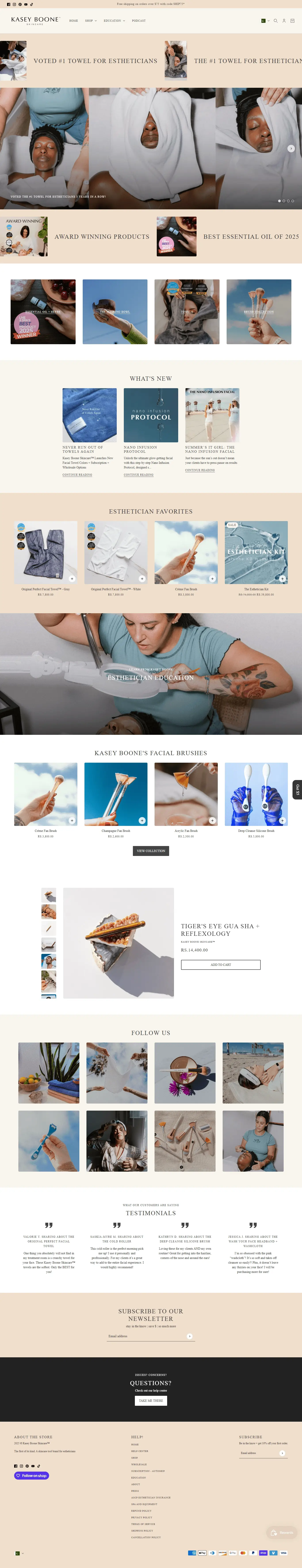 Kasey Bones — Shopify website project