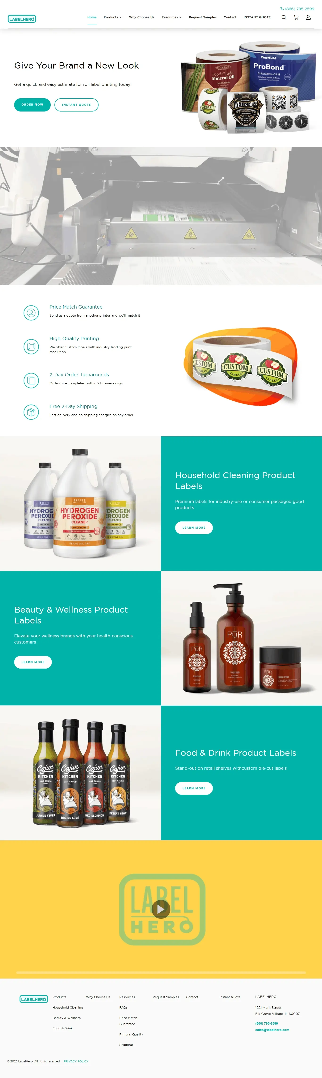 Label Hero — Webflow website project