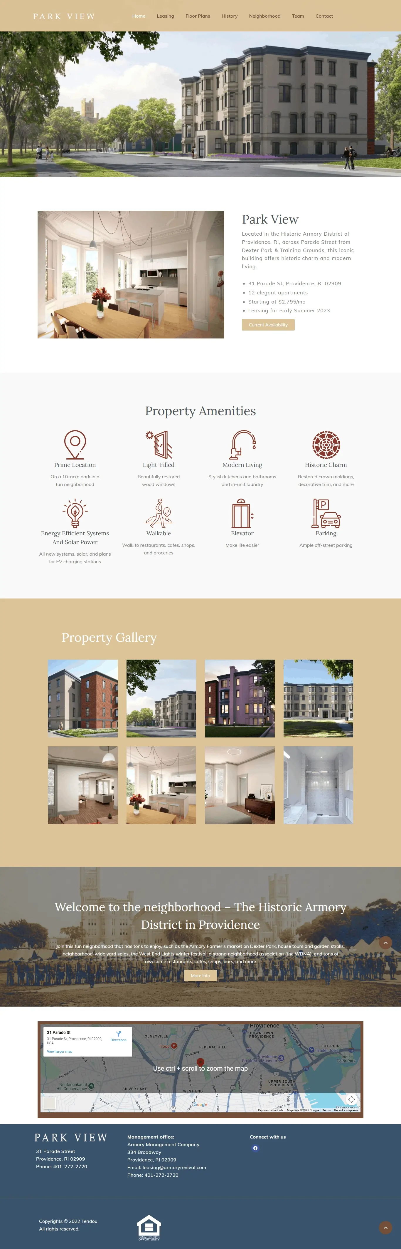 ParkView — WordPress Elementor website project