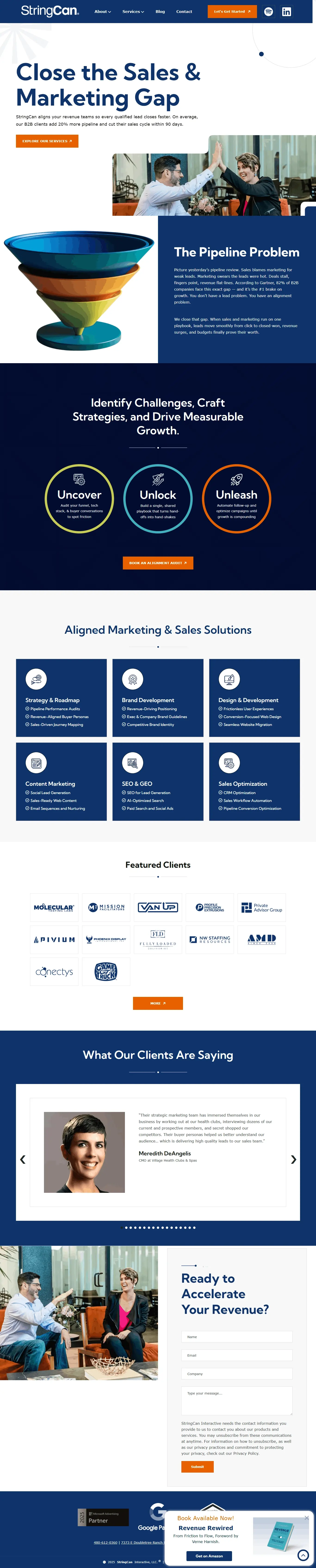 StringCan — HubSpot with Automation website project