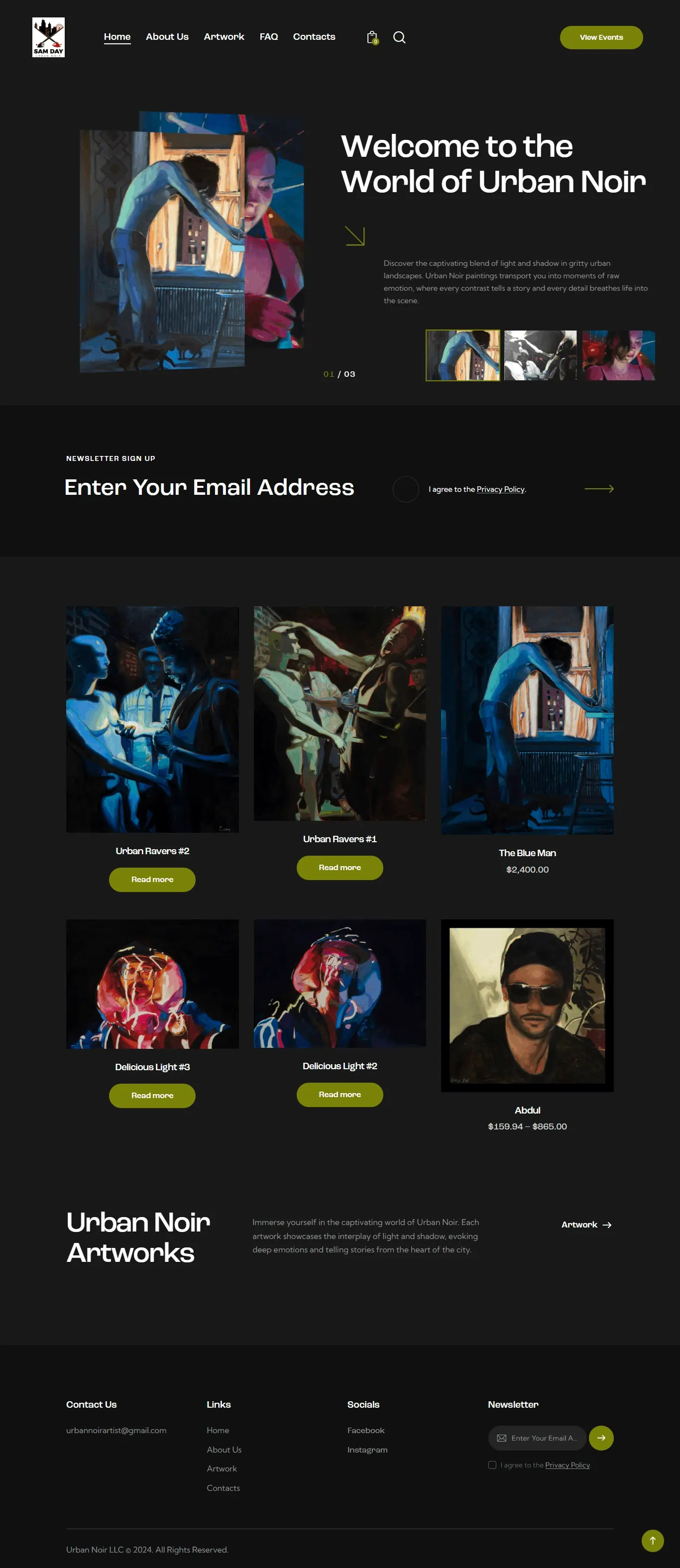 Urban Noir — WordPress WooCommerce Elementor website project