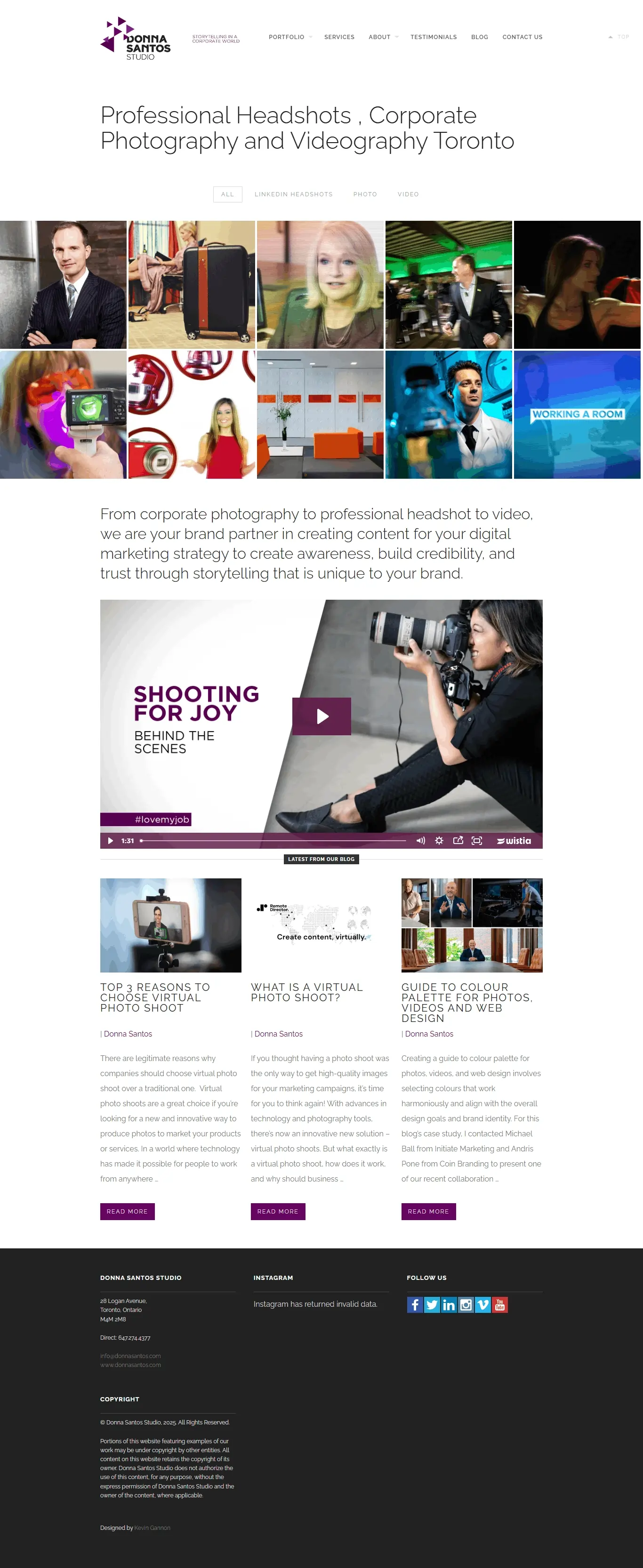 Donna Santos — WordPress Divi website project